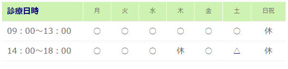診療時間